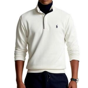 Polo by Ralph Lauren Men's White Crewneck Sweater